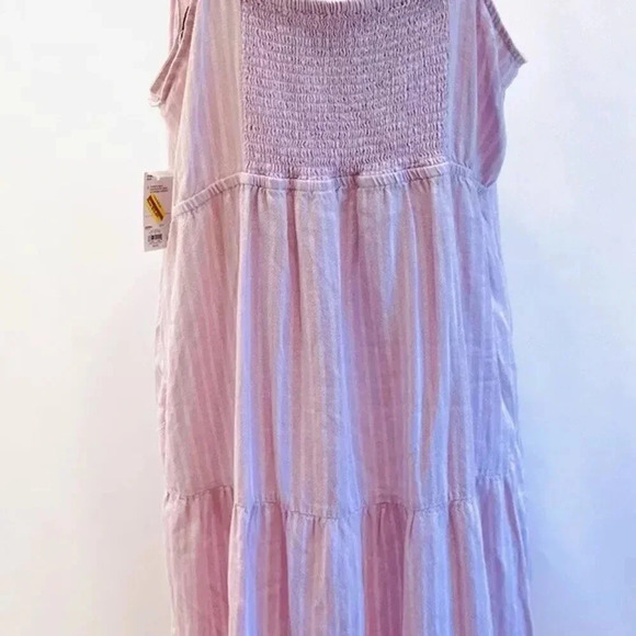 NWT SONOMA Women Sleeveless Pullover Purple Elastic Waist V-Neck Long Dress 2X - Picture 4 of 12